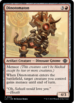 Dinotomaton single card from Magic the Gathering