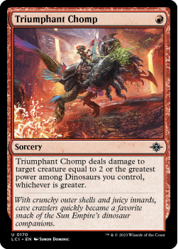 Triumphant Chomp single card from Magic the Gathering