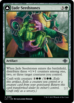 Jade Seedstones // Jadeheart Attendant single card from Magic the Gathering