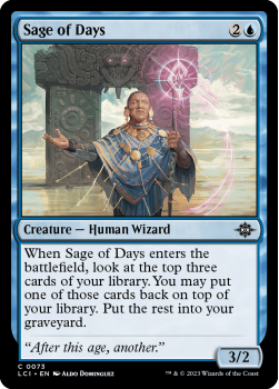 Sage of Days (FOIL) single card from Magic the Gathering
