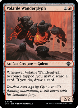 Volatile Wanderglyph single card from Magic the Gathering