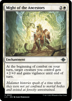 Might of the Ancestors single card from Magic the Gathering