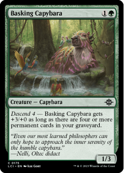 Basking Capybara single card from Magic the Gathering