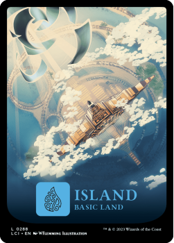 Island (FULL ART)(FOIL) single card from Magic the Gathering