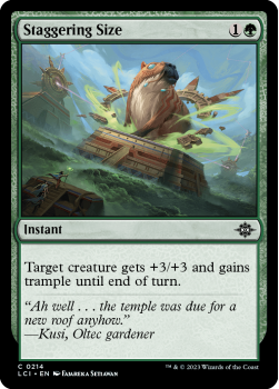 Staggering Size (FOIL) single card from Magic the Gathering