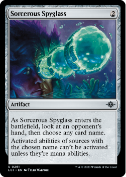 Sorcerous Spyglass single card from Magic the Gathering