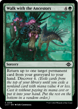 Walk with the Ancestors (FOIL) single card from Magic the Gathering