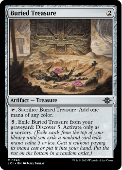 Buried Treasure single card from Magic the Gathering