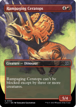 Rampaging Ceratops (BORDERLESS) single card from Magic the Gathering