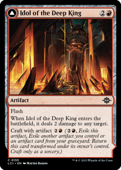 Idol of the Deep King // Sovereign's Macuahuitl (FOIL) : 0155 THE LOST CAVERNS OF IXALAN - Magic the Gathering Single Card