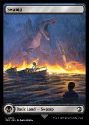Swamp (FULL ART)(FOIL) : 0023 JURASSIC WORLD COLLECTION - Magic the Gathering Single Card - Image 2