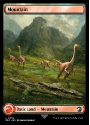Mountain (FULL ART)(FOIL) : 0024 JURASSIC WORLD COLLECTION - Magic the Gathering Single Card
