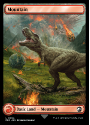 Mountain (FULL ART)(FOIL) : 0024 JURASSIC WORLD COLLECTION - Magic the Gathering Single Card - Image 2