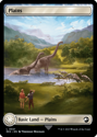 Plains (FULL ART) : 0021 JURASSIC WORLD COLLECTION - Magic the Gathering Single Card