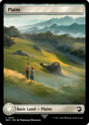 Plains (FULL ART) : 0021 JURASSIC WORLD COLLECTION - Magic the Gathering Single Card - Image 2