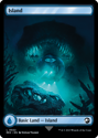 Island (FULL ART) : 0022 JURASSIC WORLD COLLECTION - Magic the Gathering Single Card - Image 2