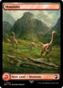 Mountain (FULL ART) : 0024 JURASSIC WORLD COLLECTION - Magic the Gathering Single Card
