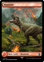 Mountain (FULL ART) : 0024 JURASSIC WORLD COLLECTION - Magic the Gathering Single Card - Image 2