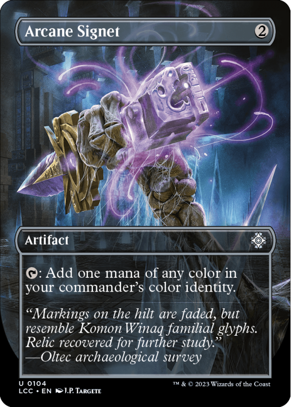Arcane Signet (BORDERLESS) : 0104 THE LOST CAVERNS OF IXALAN COMMANDER - Magic the Gathering Single Card Arcane Signet (BORDERLESS) : 0104 THE LOST CAVERNS OF IXALAN COMMANDER - Magic the Gathering Single Card