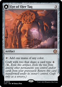 Eye of Ojer Taq // Apex Observatory (FOIL) : 0015 THE LOST CAVERNS OF IXALAN COMMANDER - Magic the Gathering Single Card