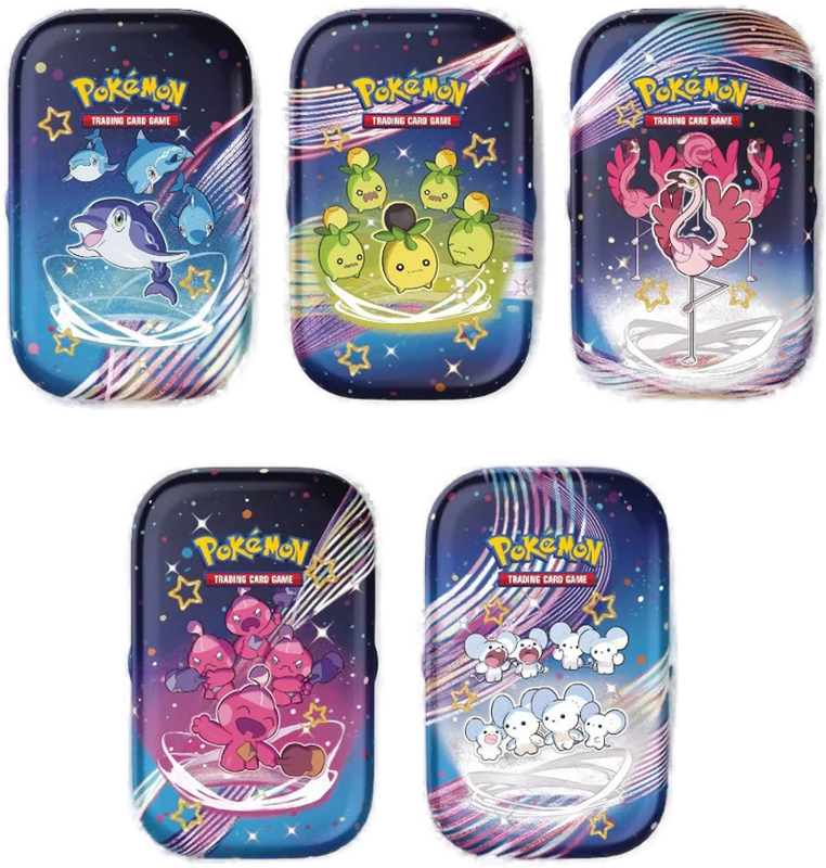 Pokemon Scarlet & Violet Paldean Fates Mini Tin Set of Five