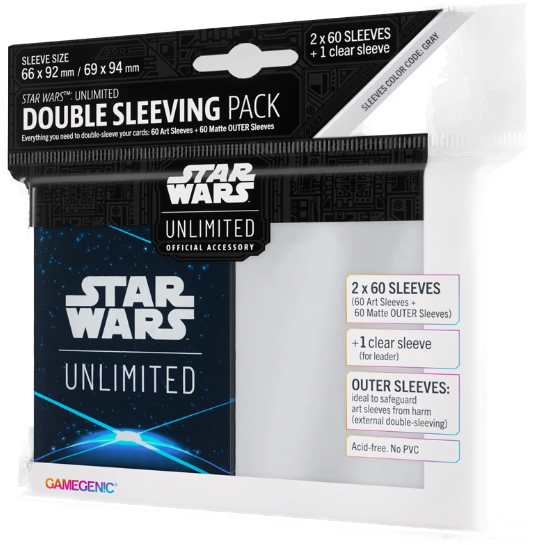 Gamegenic: Standard Size Prime Double Sleeving Pack - Black Gamegenic -  Star Wars: Unlimited Art Sleeves Double Sleeving Pack ...