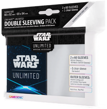 Gamegenic Star Wars Unlimited Double Sleeving Pack Card Back Blue