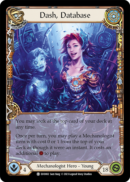 Dash, Database : EVO002 BRIGHT LIGHTS - Flesh & Blood Single Card Dash, Database : EVO002 BRIGHT LIGHTS - Flesh & Blood Single Card
