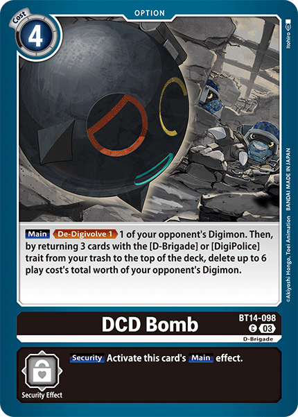 DCD Bomb : BT14-098 BLAST ACE - Digimon Card Game Single Card