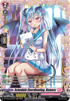 Schedule Coordinating, Remory (FR) single card from Cardfight!! Vanguard