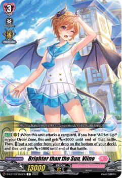Brighter than the Sun, Viine (C) single card from Cardfight!! Vanguard