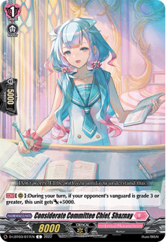 Considerate Committee Chief, Shaznay (C) single card from Cardfight!! Vanguard