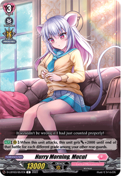 Hurry Morning, Mucul (C) single card from Cardfight!! Vanguard
