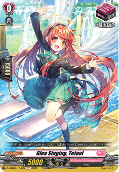 Glee Singing, Tetoel (C) single card from Cardfight!! Vanguard
