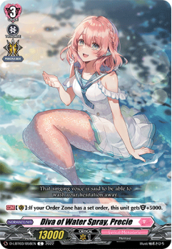 Diva of Water Spray, Precie (C) single card from Cardfight!! Vanguard