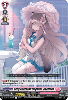 Early Afternoon Elegance, Racclene (R) single card from Cardfight!! Vanguard