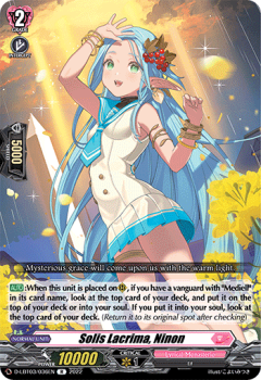Solis Lacrima, Ninon (R) single card from Cardfight!! Vanguard