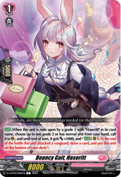 Bouncy Gait, Haseritt (C) single card from Cardfight!! Vanguard
