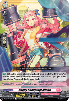 Happy Shopping! Michu (C) single card from Cardfight!! Vanguard