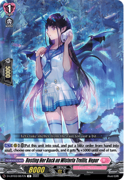 Resting Her Back on Wisteria Trellis, Vepur (C) single card from Cardfight!! Vanguard