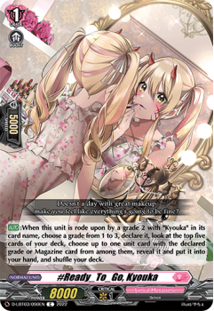 Ready_To_Go, Kyouka (C) single card from Cardfight!! Vanguard