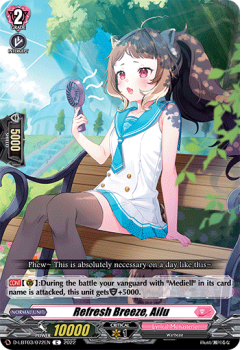 Refresh Breeze, Ailu (C) single card from Cardfight!! Vanguard