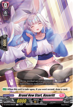 Brand New Start, Haseritt (C) single card from Cardfight!! Vanguard