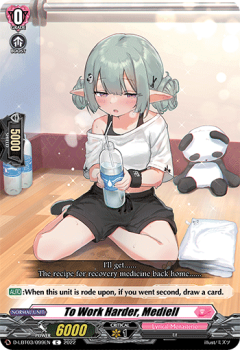 To Work Harder, Mediell (C) single card from Cardfight!! Vanguard