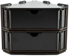Black Rack: End Piece with 2 Drawers (Endstuck mit 2 Schubladen)