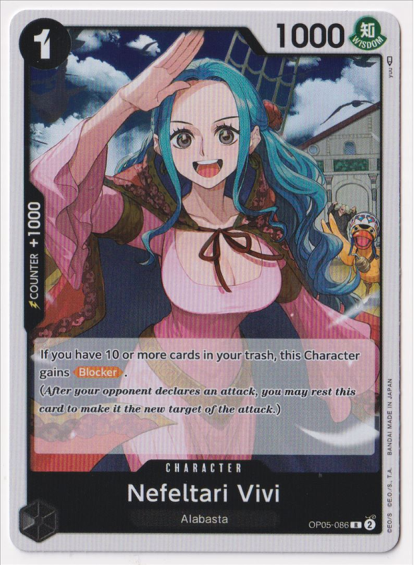 Nefeltari Vivi : OP05-086 AWAKENING OF THE NEW ERA - One Piece Single Card Nefeltari Vivi : OP05-086 AWAKENING OF THE NEW ERA - One Piece Single Card