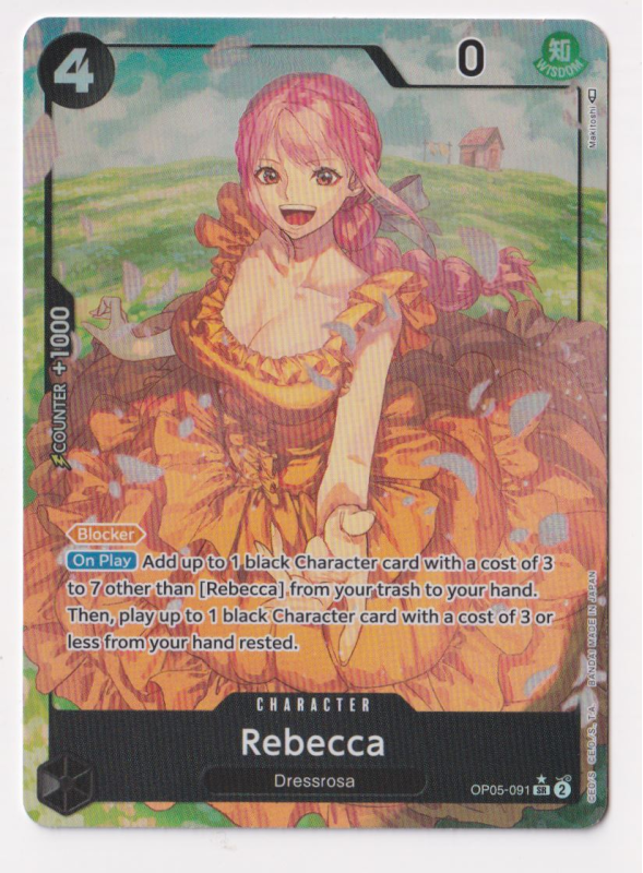 Rebecca (039) (Alternate Art) WTS Rebecca Leader AA OP-04 Rebecca Alt Art One Piece TCG, Hobbies ... Rebecca (039) (Alternate Art) WTS Rebecca Leader AA OP-04 Rebecca Alt Art One Piece TCG, Hobbies ...