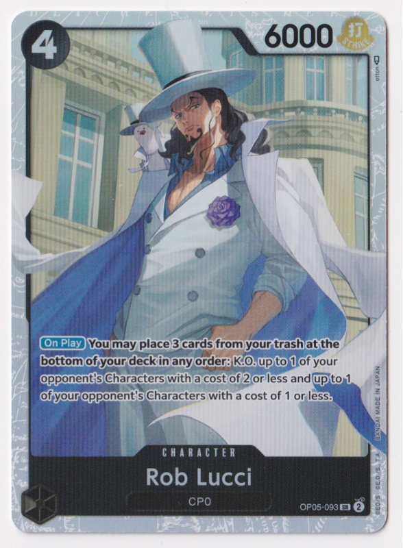 Rob Lucci : OP05-093 AWAKENING OF THE NEW ERA - One Piece Single Card Rob Lucci : OP05-093 AWAKENING OF THE NEW ERA - One Piece Single Card