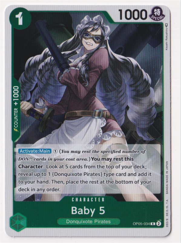Baby 5 : OP05-034 AWAKENING OF THE NEW ERA - One Piece Single Card