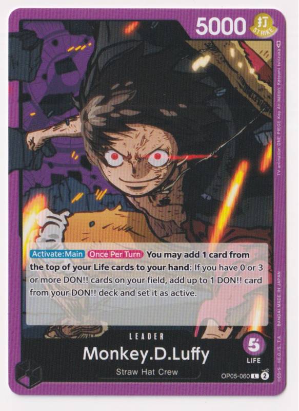 Monkey.D.Luffy : OP05-060 AWAKENING OF THE NEW ERA - One Piece Single Card Monkey.D.Luffy : OP05-060 AWAKENING OF THE NEW ERA - One Piece Single Card